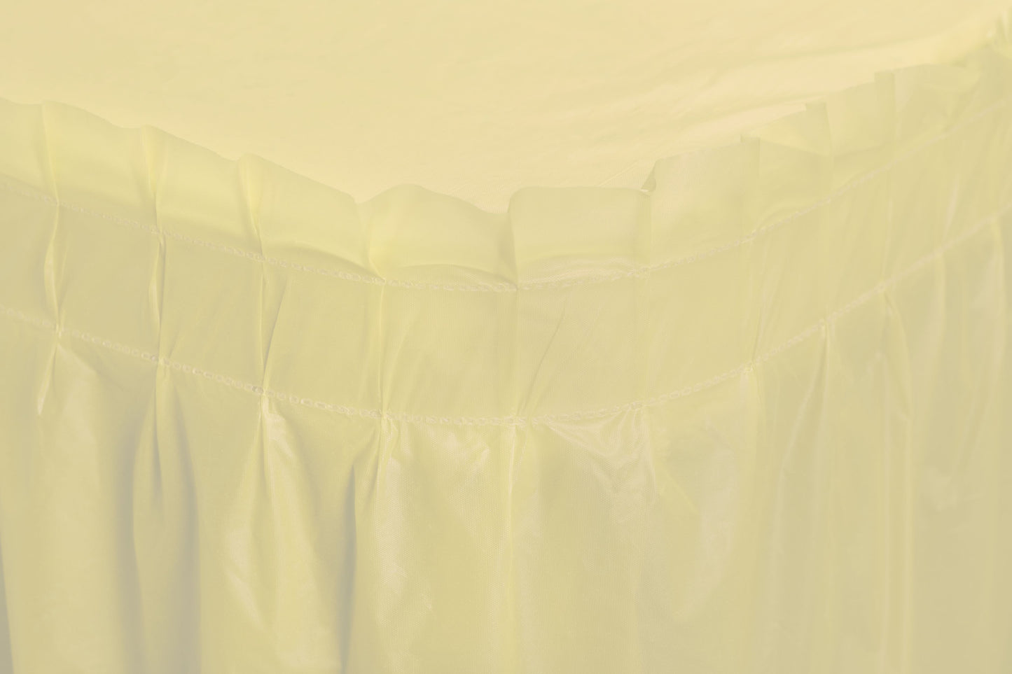 Case of 48 - 14' x 29" Table Skirt - Light Yellow