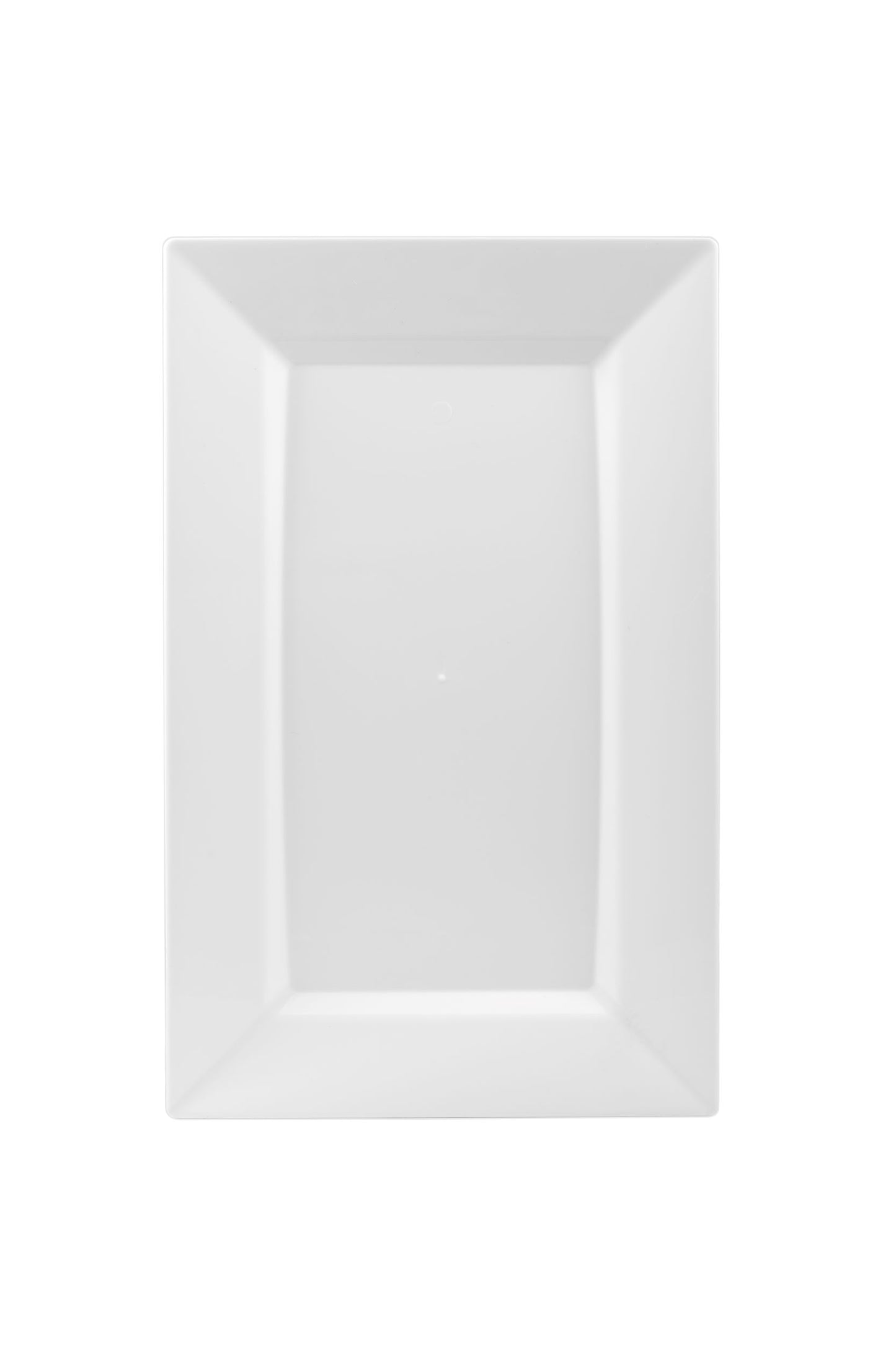 11.5 In. White Rectangular Plates - 10 Ct.