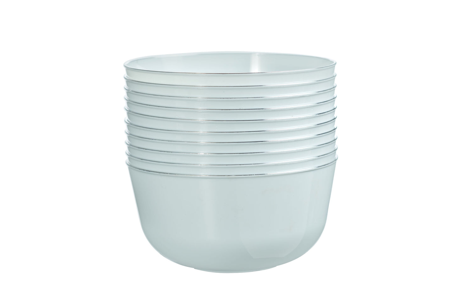 Case of 12 - Classic Sage Design Plastic Bowls - 10 Ct.