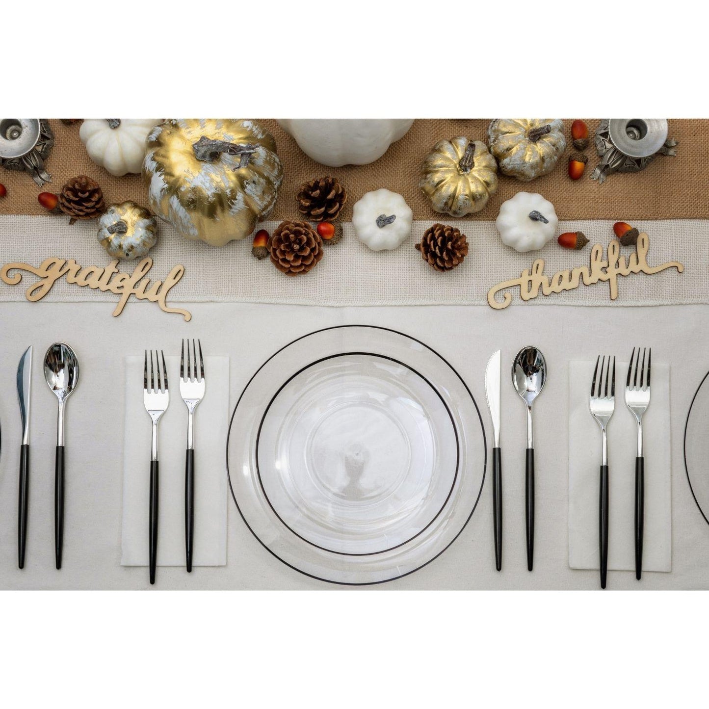 8" Classic Clear Design Plates (10)