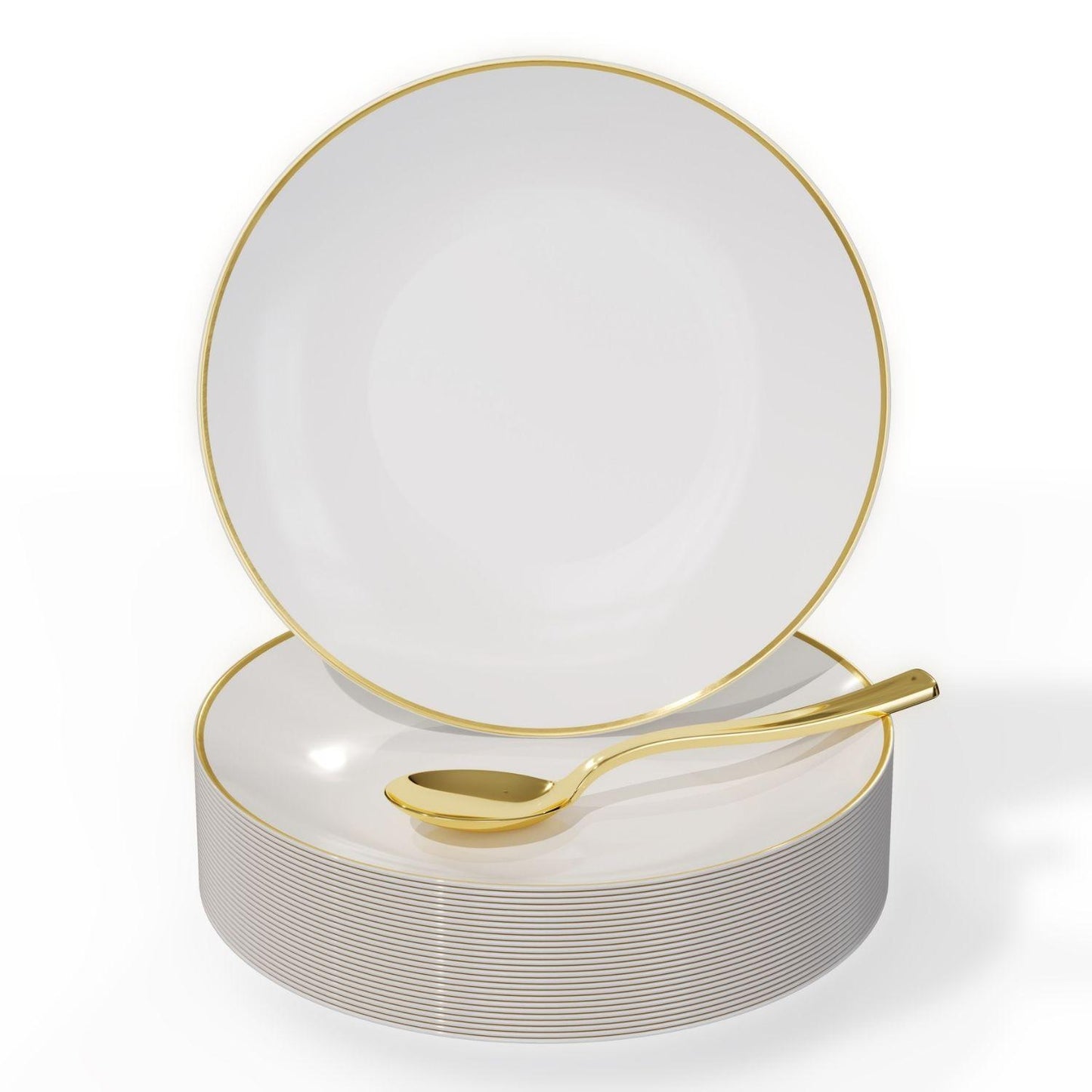 6" Classic Gold Design Plates - 10 ct.