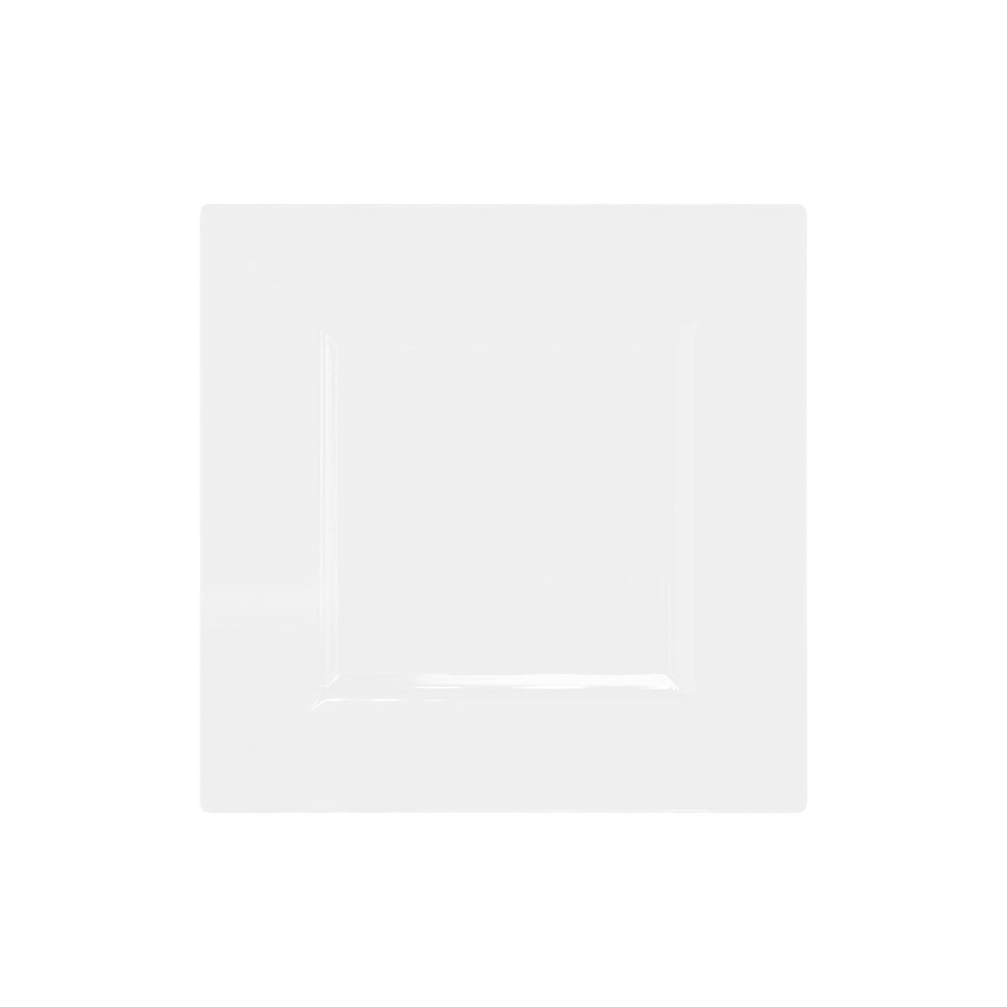 8 In. Clear Square Plates - 10 Ct.