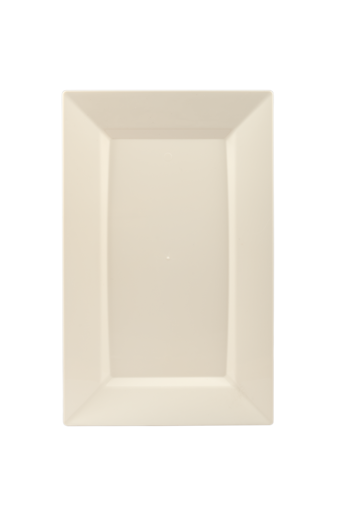 Case of 12 - 9.5" Ivory Rectangular Plate - 10 ct.