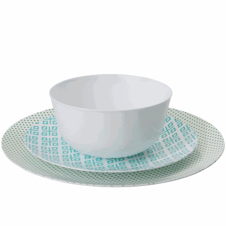 8 In. Aztec Design Plastic Plates - 10 Ct.