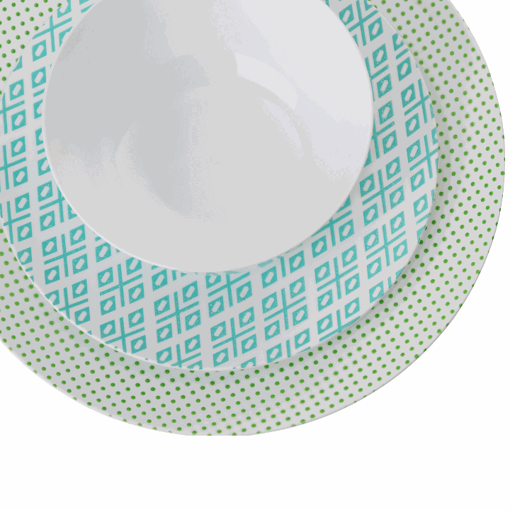 8 In. Aztec Design Plastic Plates - 10 Ct.