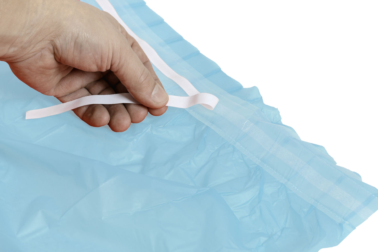 Case of 48 - 14' x 29" Table Skirt - Light Blue
