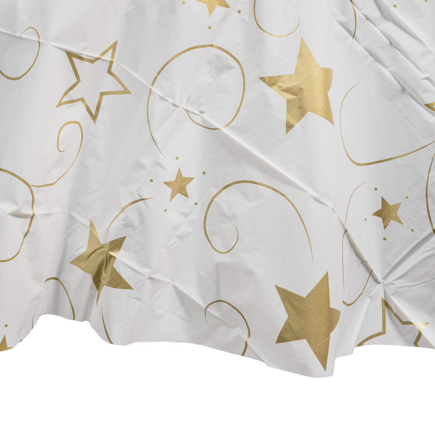 48 Pack Rectangle 54" x 108" Gold Star Tablecovers