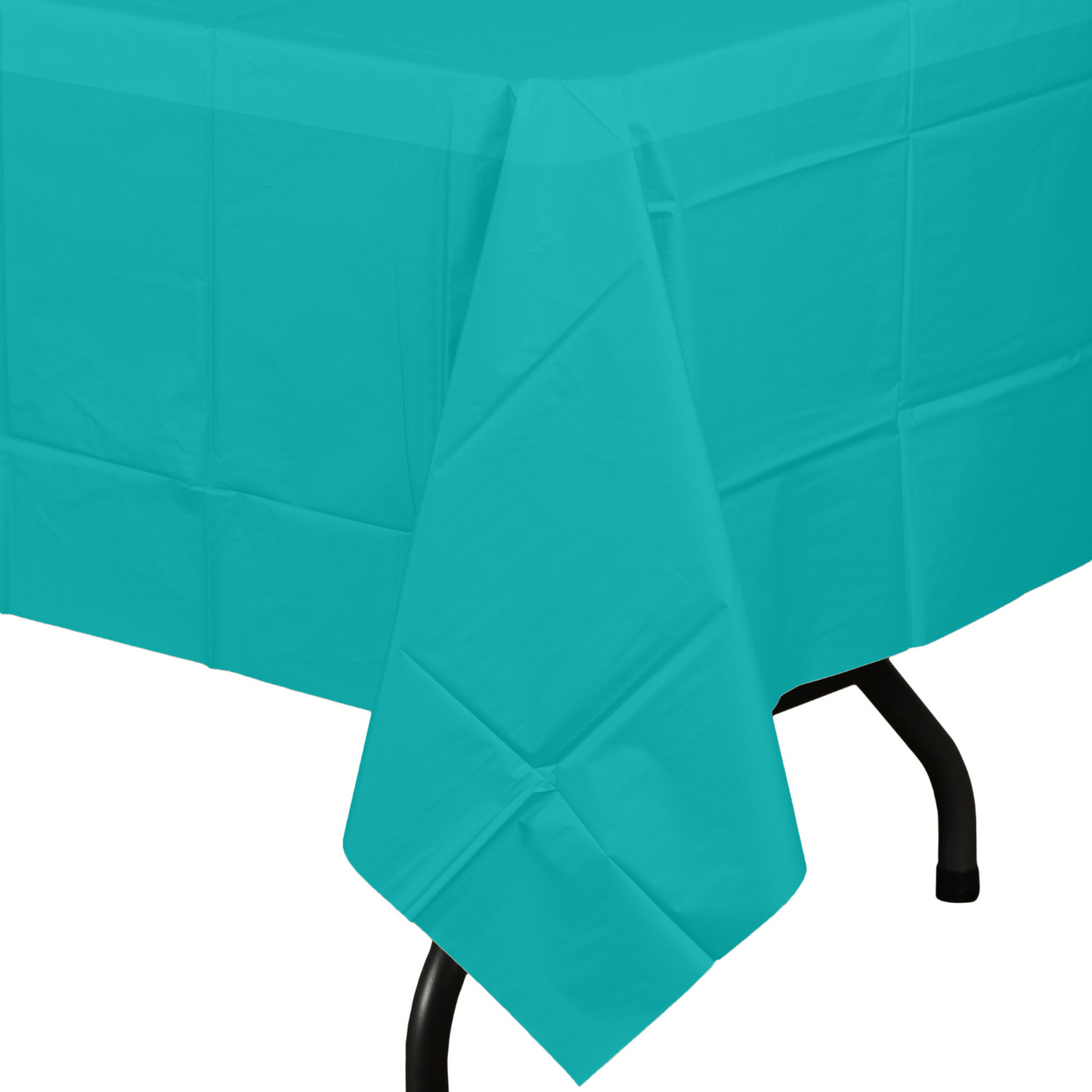 Aqua Plastic Tablecover 54" X 108" Case Of 96