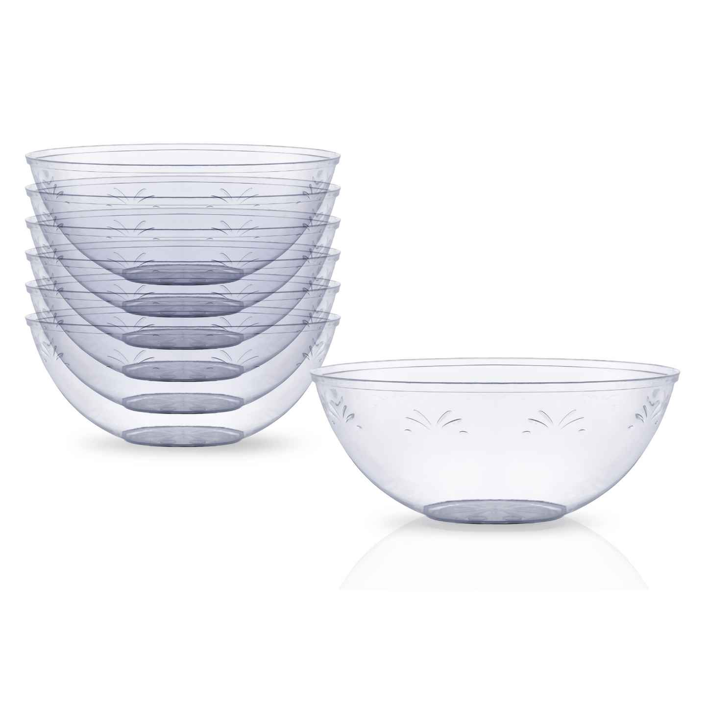 10"" Round Clear Salad Bowl (50)