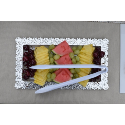 Case of 24 - White Salad Tong 2 count