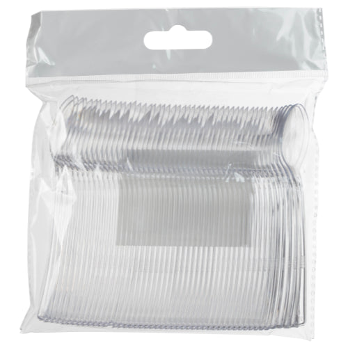 Case of 50 - Clear Plastic Tasting Spoons - 48 ct.