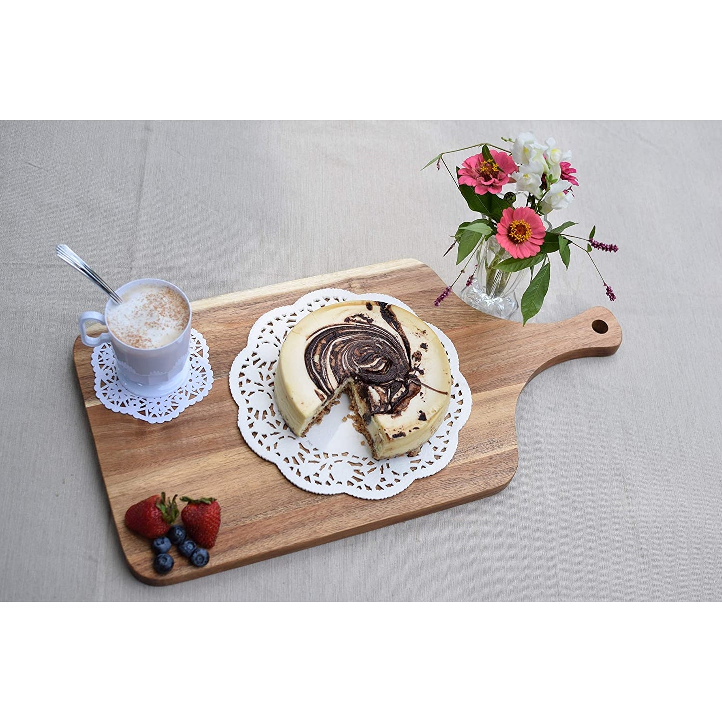 White Glazed Coffee Cup w/ Handle (8)