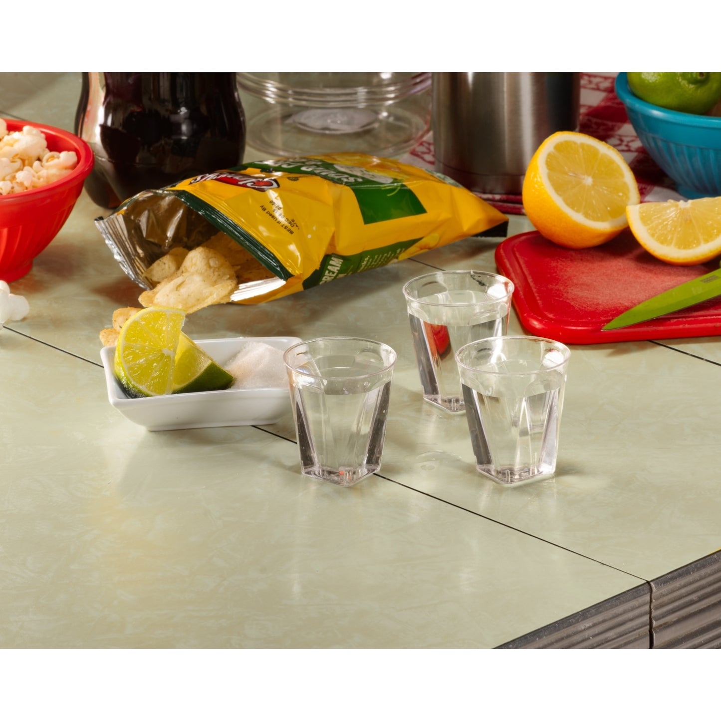 2 Oz. Square Bottom Shot Glass - 20 Ct.