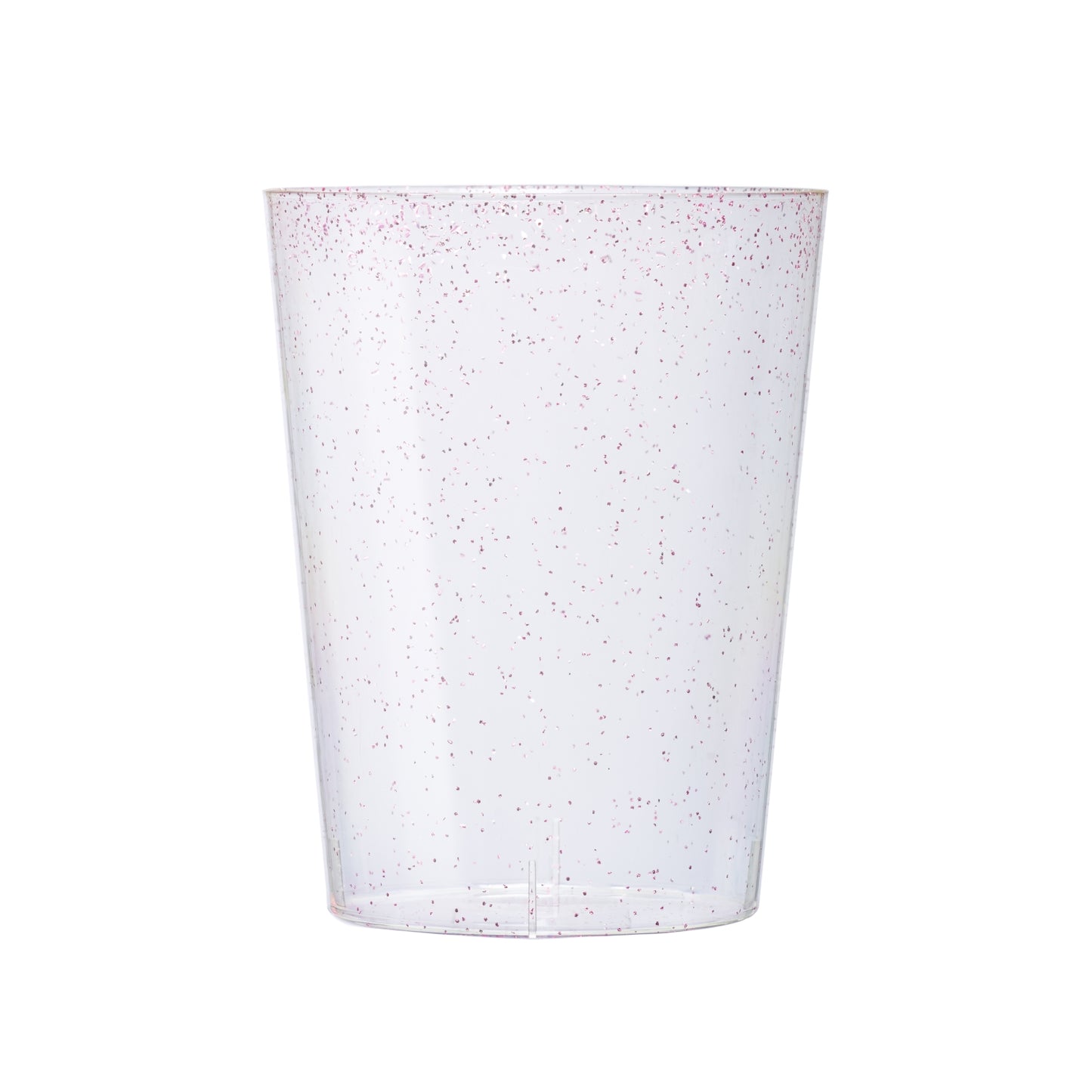 Clear Ice Bucket With Rose Gold Glitter