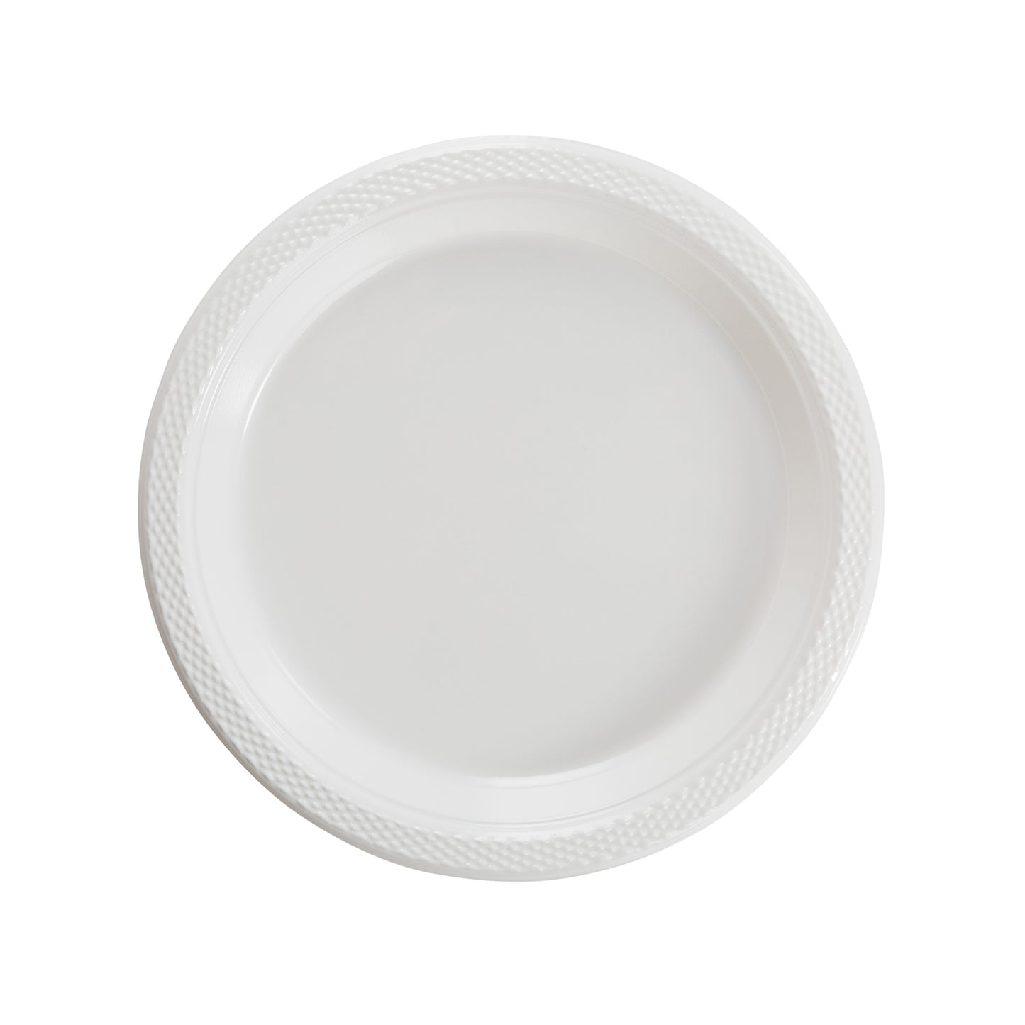 7 In. White Plastic Plates - 50 Ct.