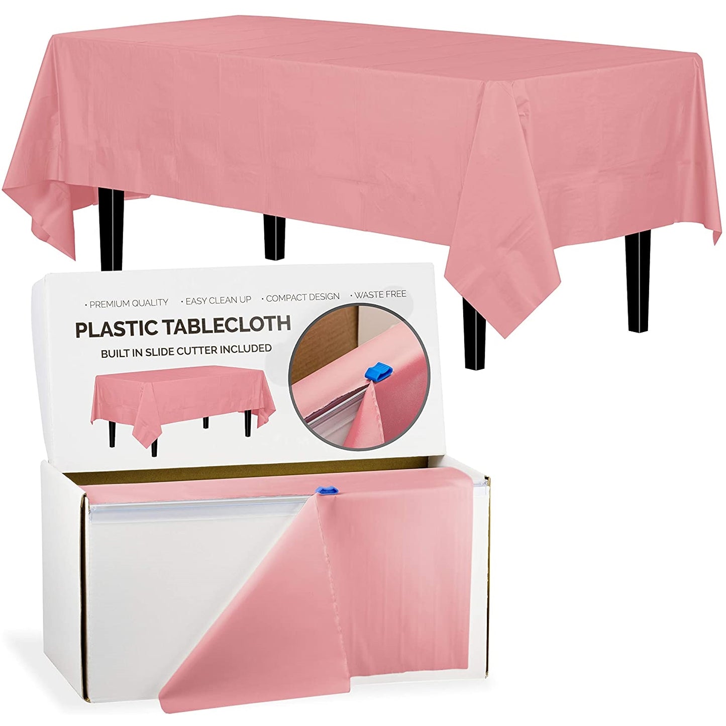 54" X 100' Select A Size Table Cover - Pink
