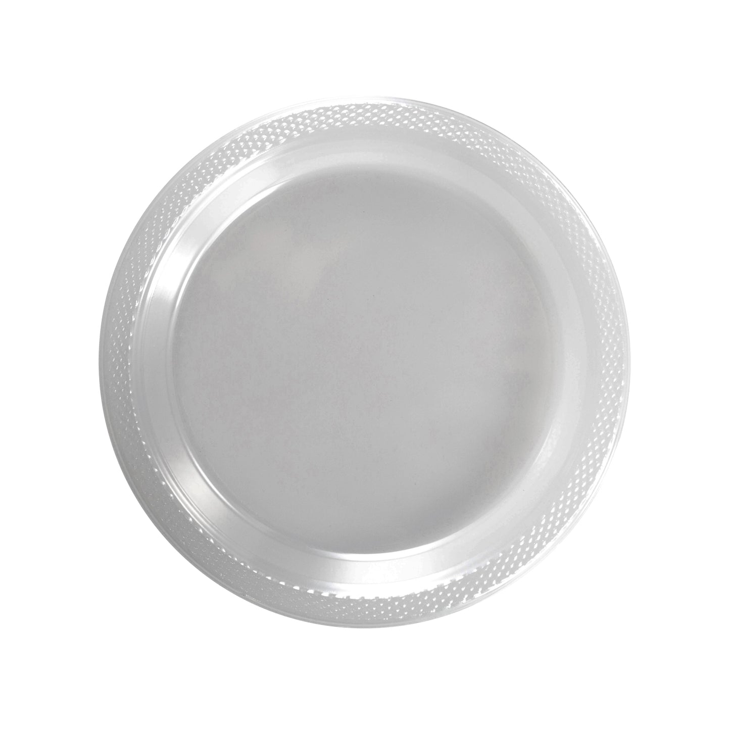 Case of 12 - 7" Plastic Plates 50 ct. - Clear