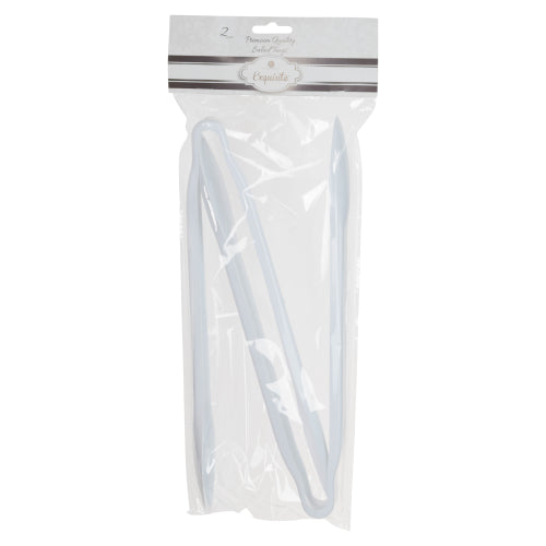 Case of 24 - White Salad Tong 2 count