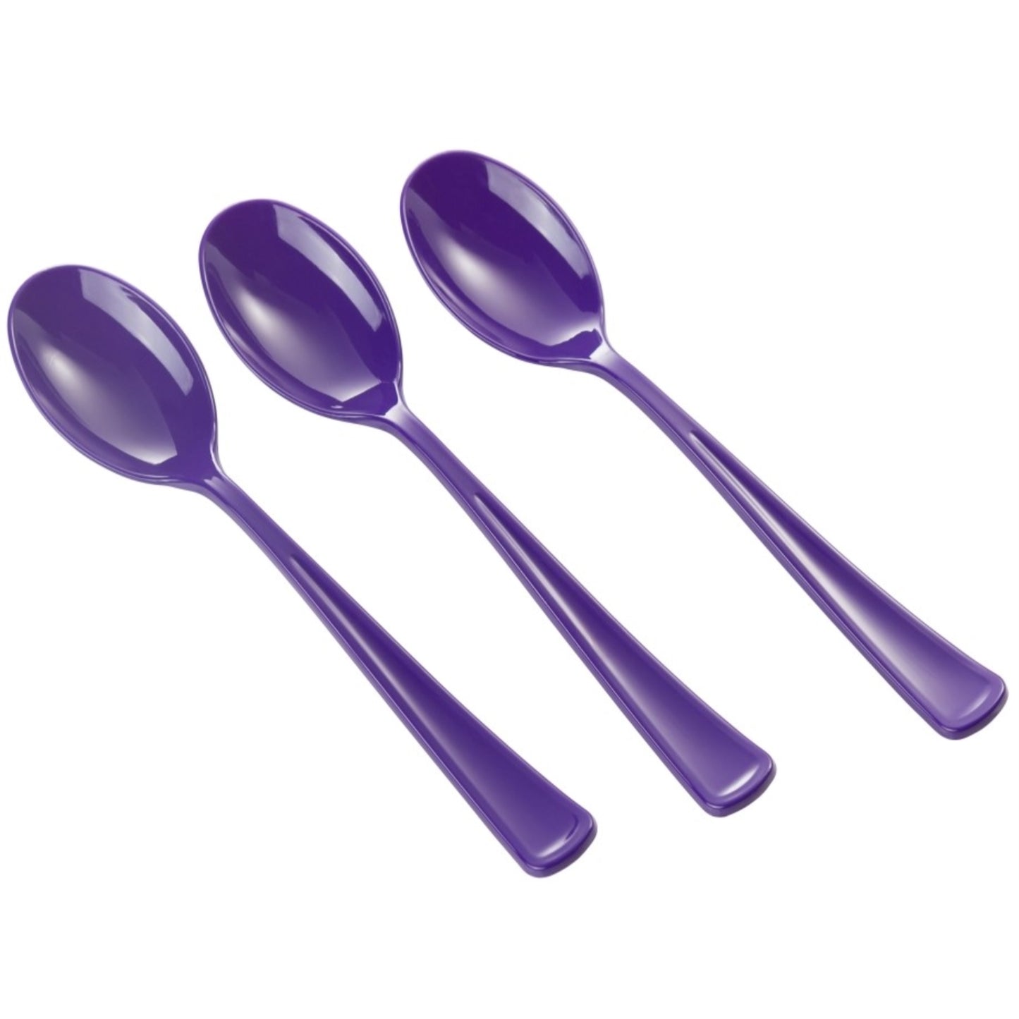 Heavy Duty Purple Plastic Spoons - 50 Ct.