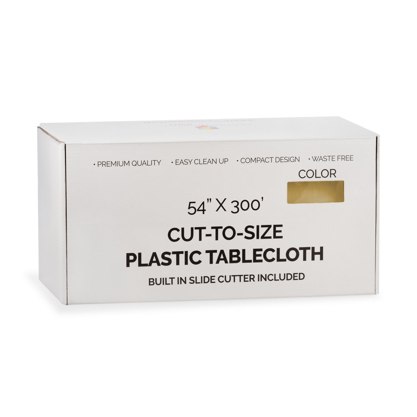 54" X 300' Select A Size Table Cover - Gold