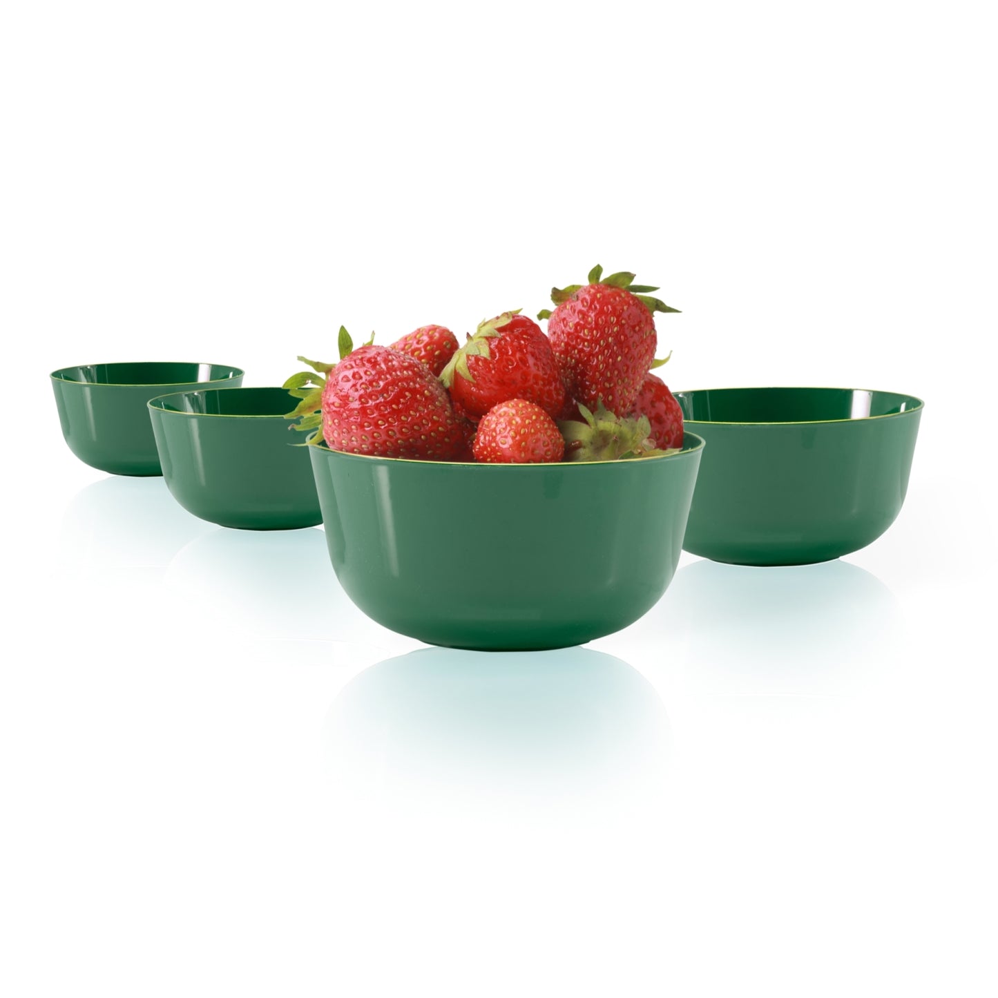 Classic Green Design Plastic Bowls - 10 Ct.
