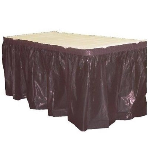 Case of 48 - 14' x 29" Table Skirt - Black