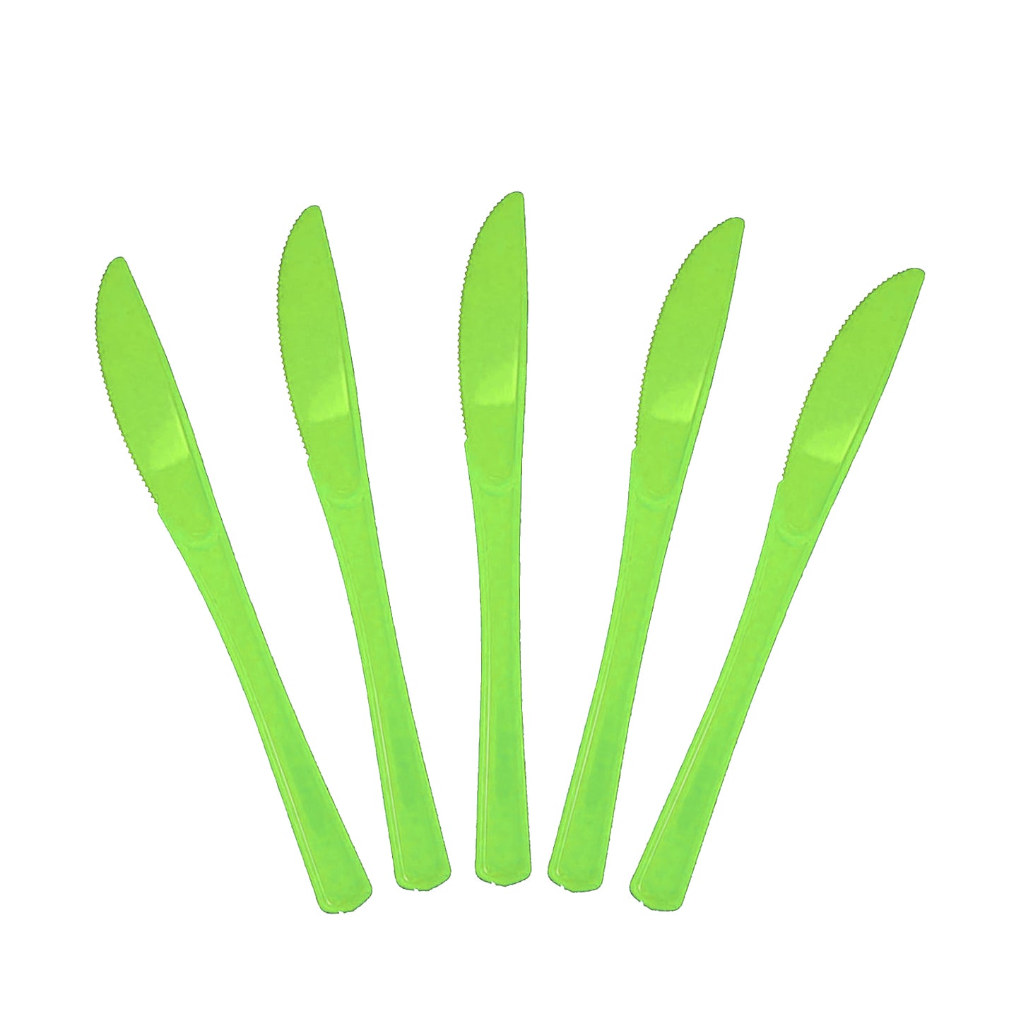 Heavy Duty Lime Green Plastic Knives - 50 Ct.