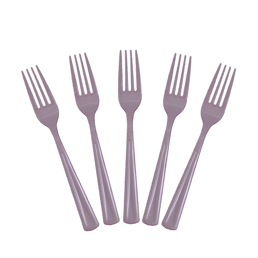 Heavy Duty Silver Plastic Forks - 50 Ct.