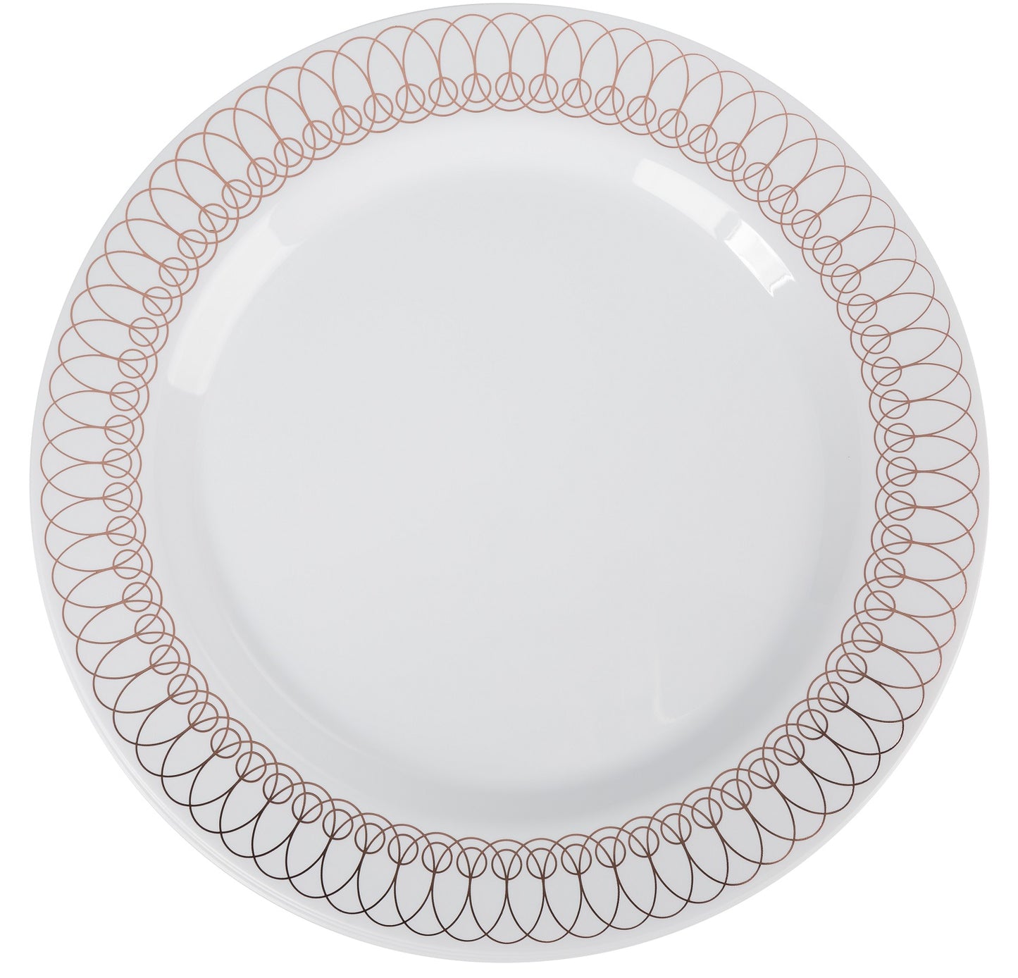 Case of 12 - 7.5" Rose Gold Ovals Premium Plates - 10 ct.