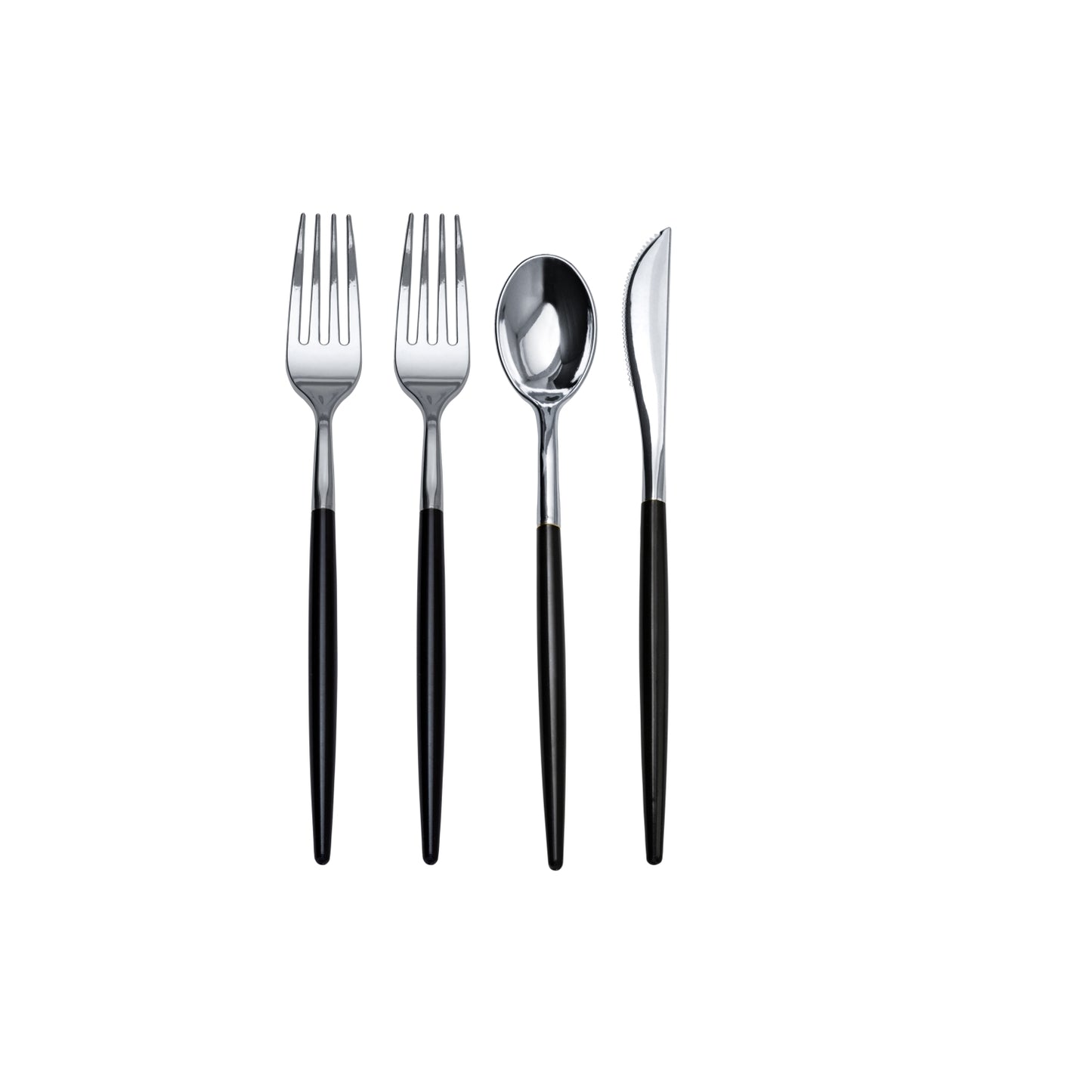 Trendables Spoons Black/Silver - 20 Ct.