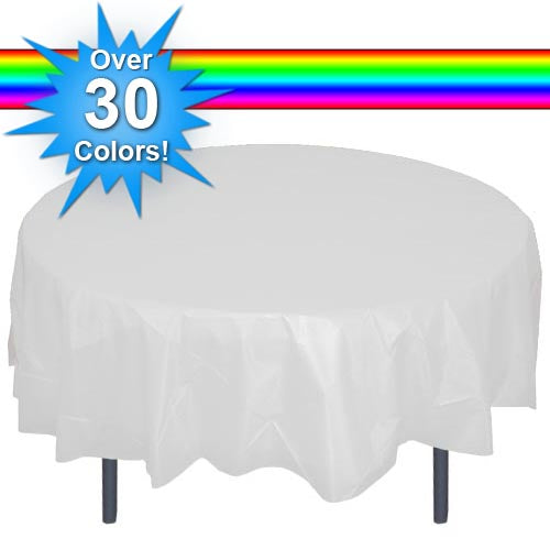 Orange Plastic Table Cover 54" X 108" Case Of 96