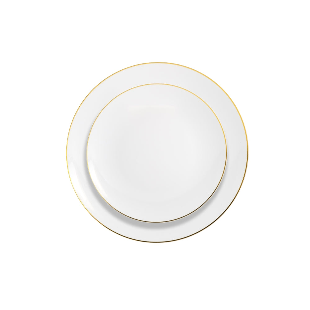 Case of 12 - 8" Classic Gold Design Plates (10)