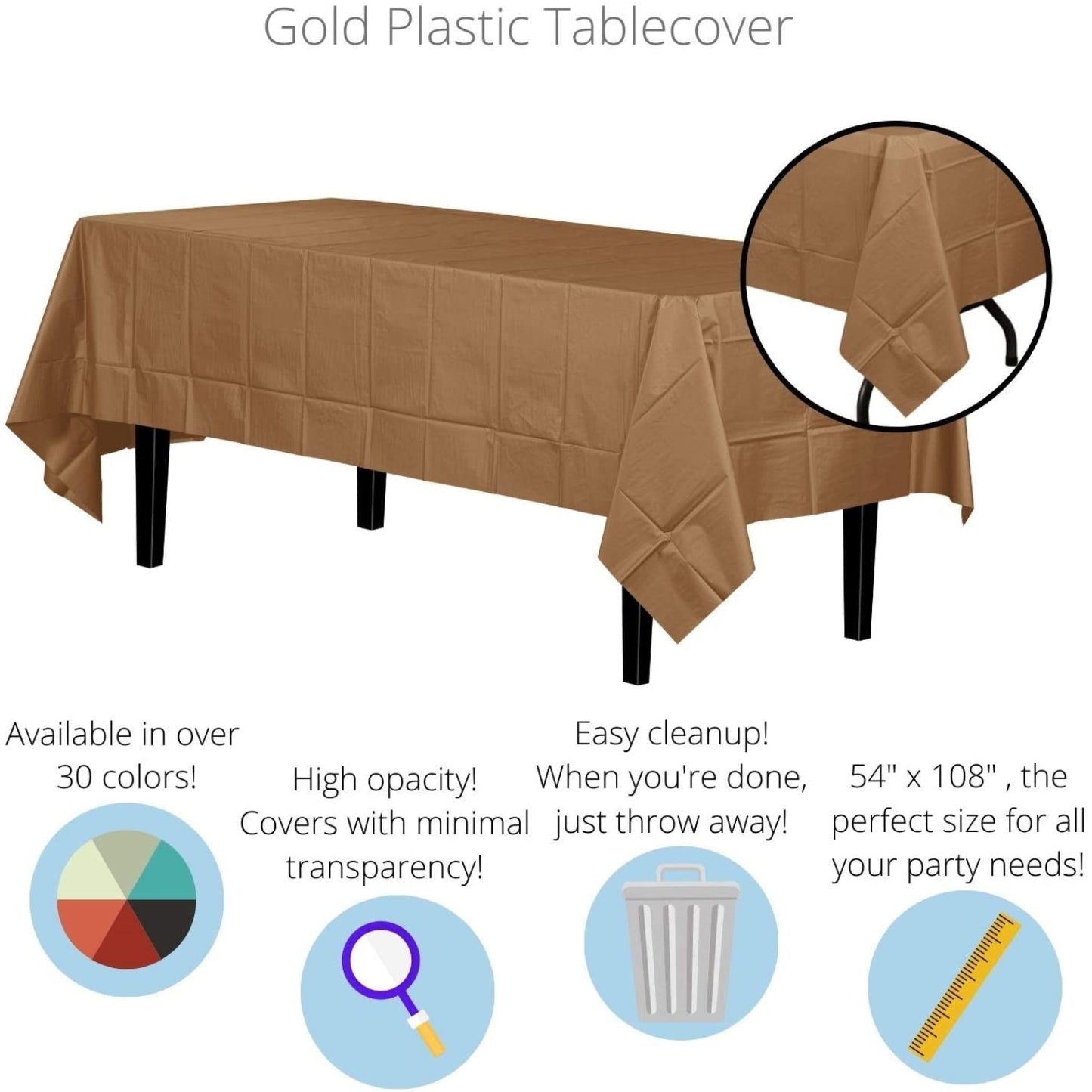 Premium Gold Table Cover