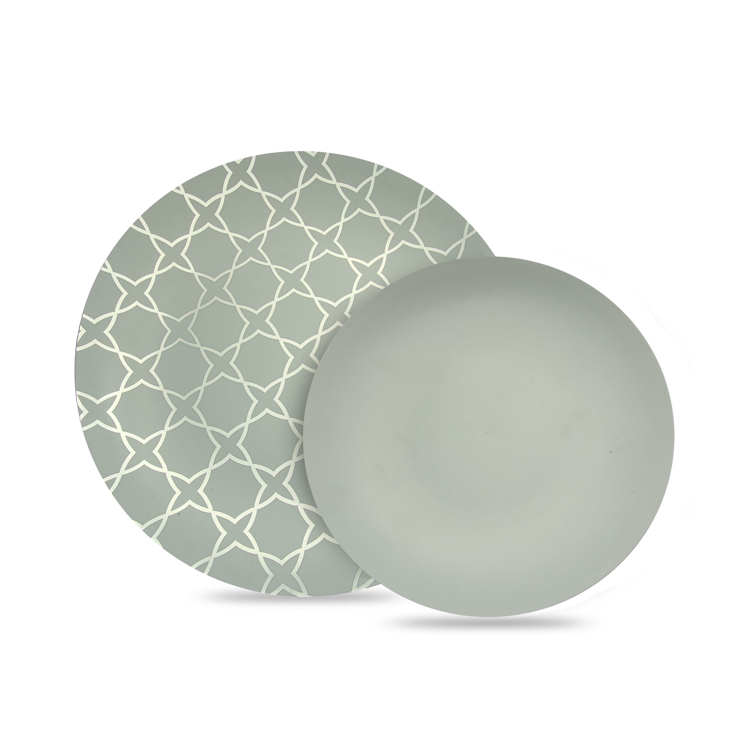 8 In. Geo Design Plastic Plates - 10 Ct.