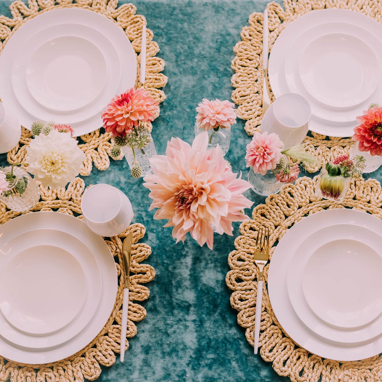 10 In. Trend White Plastic Plates - 10 Ct.