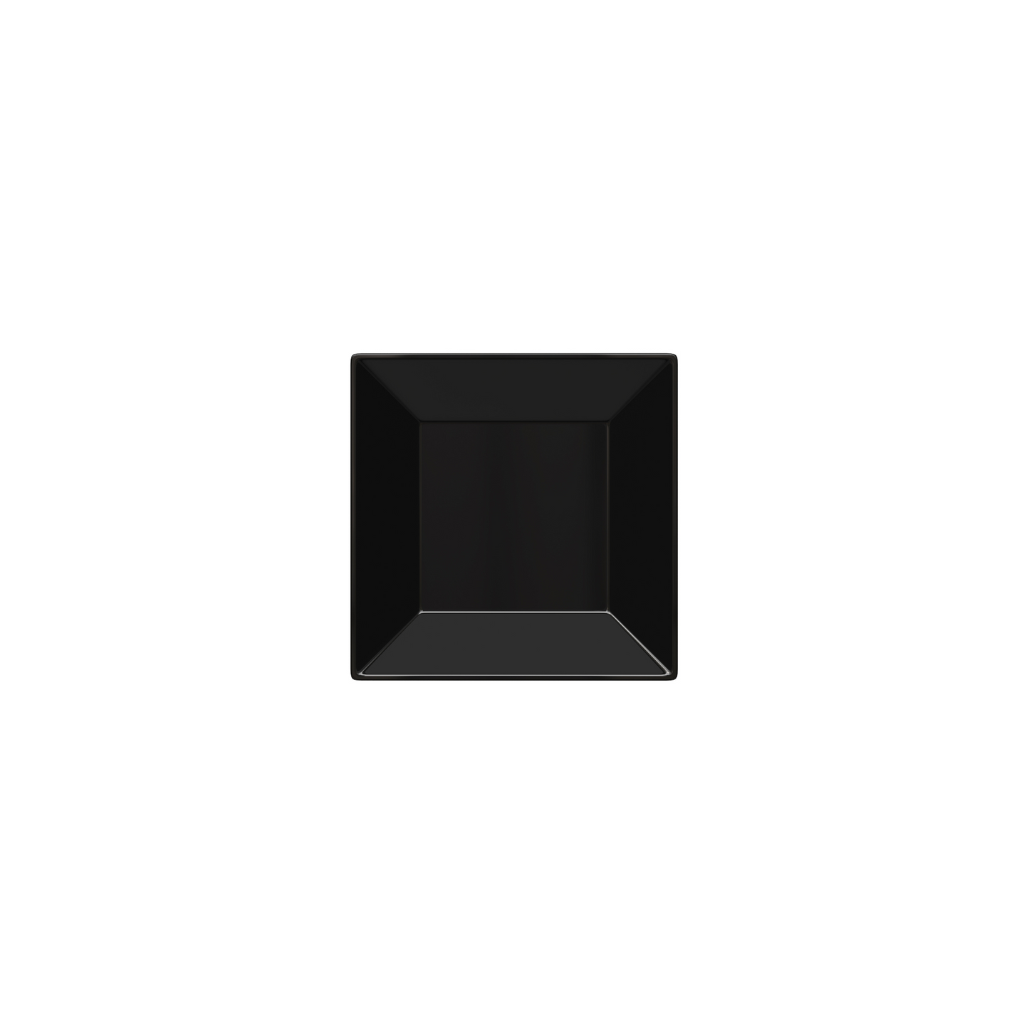 2.75 In. Black Square Miniature Plates - 20 Ct.
