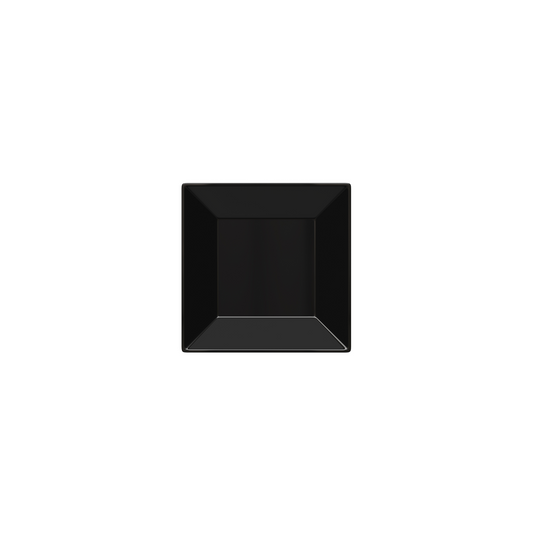 2.75 In. Black Square Miniature Plates - 20 Ct.