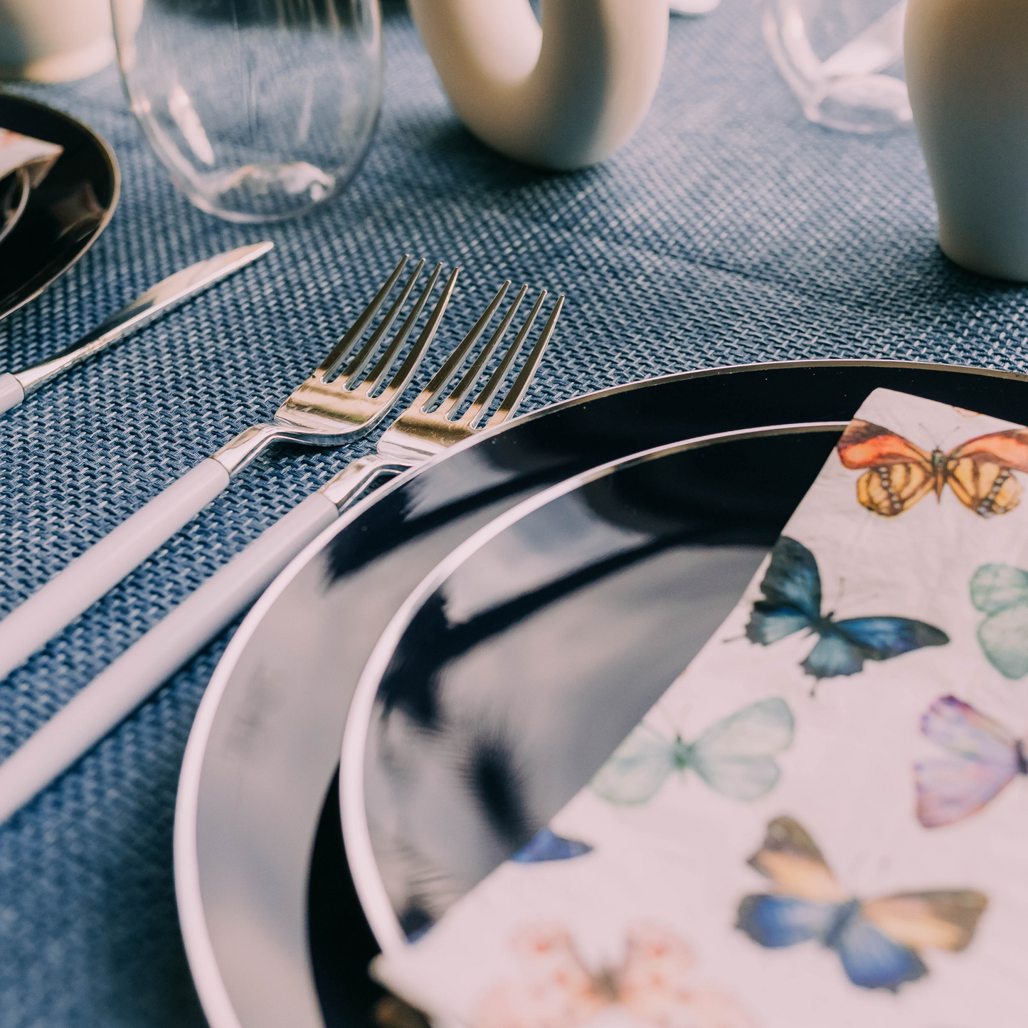 10" Classic Navy Design Plates (10)