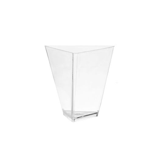 2.3 Oz. Clear Triangle Miniatures - 24 Ct.