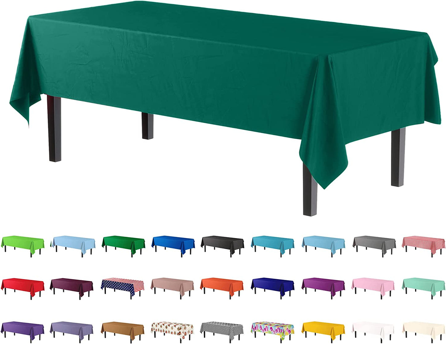 Case of 96 - *Premium Quality* 54" x 108" Rectangle - Dark Green