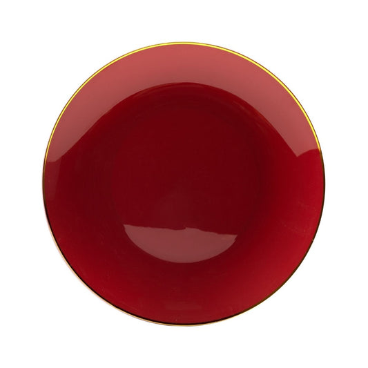10" Classic Burgundy Design Plates (10)
