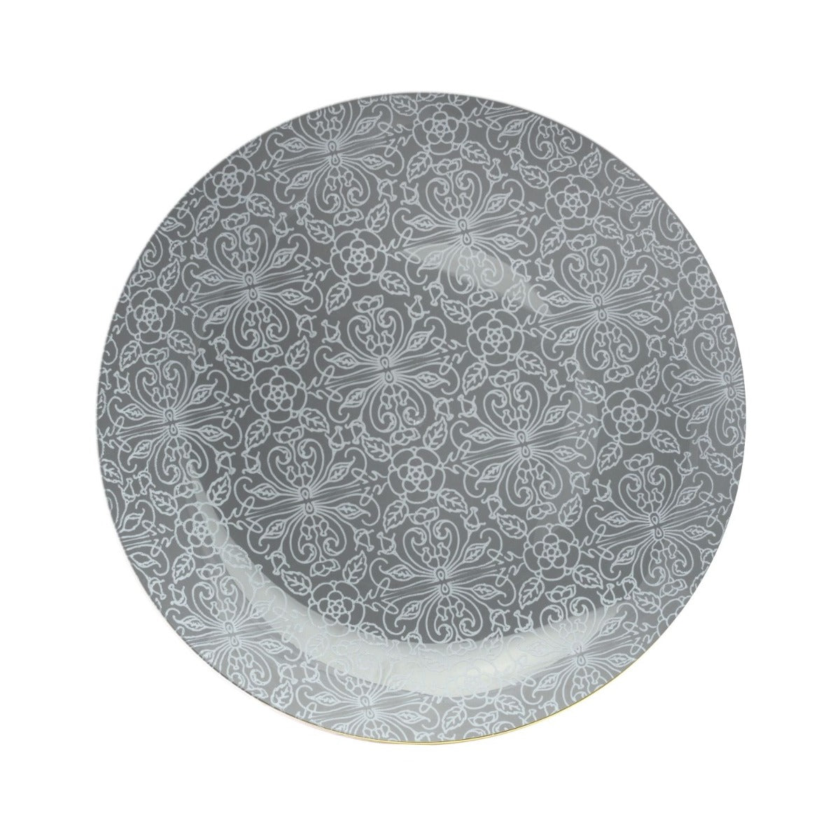 10" Ornamental Design Plastic Plates (10)