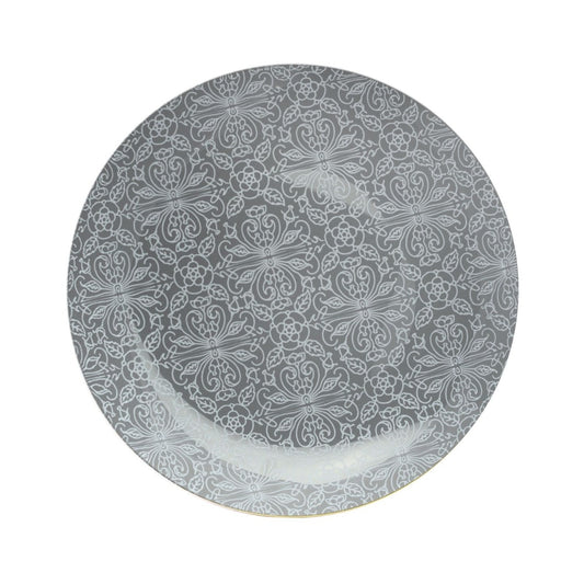 10" Ornamental Design Plastic Plates (10)
