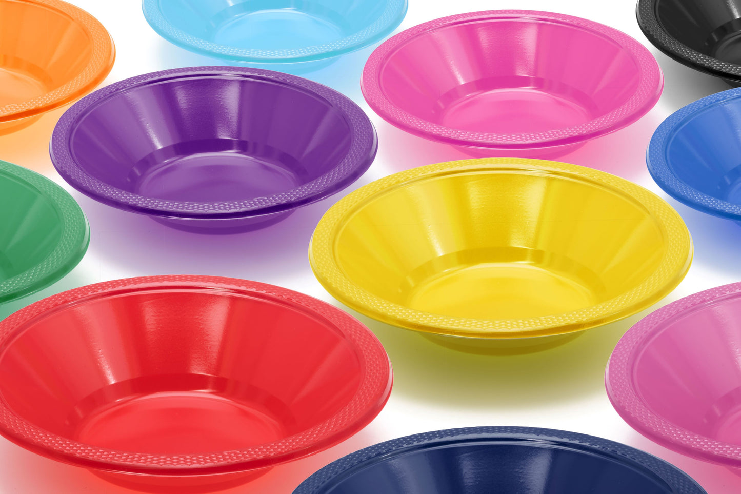 12 Oz. Clear Plastic Bowls - 8 Ct.