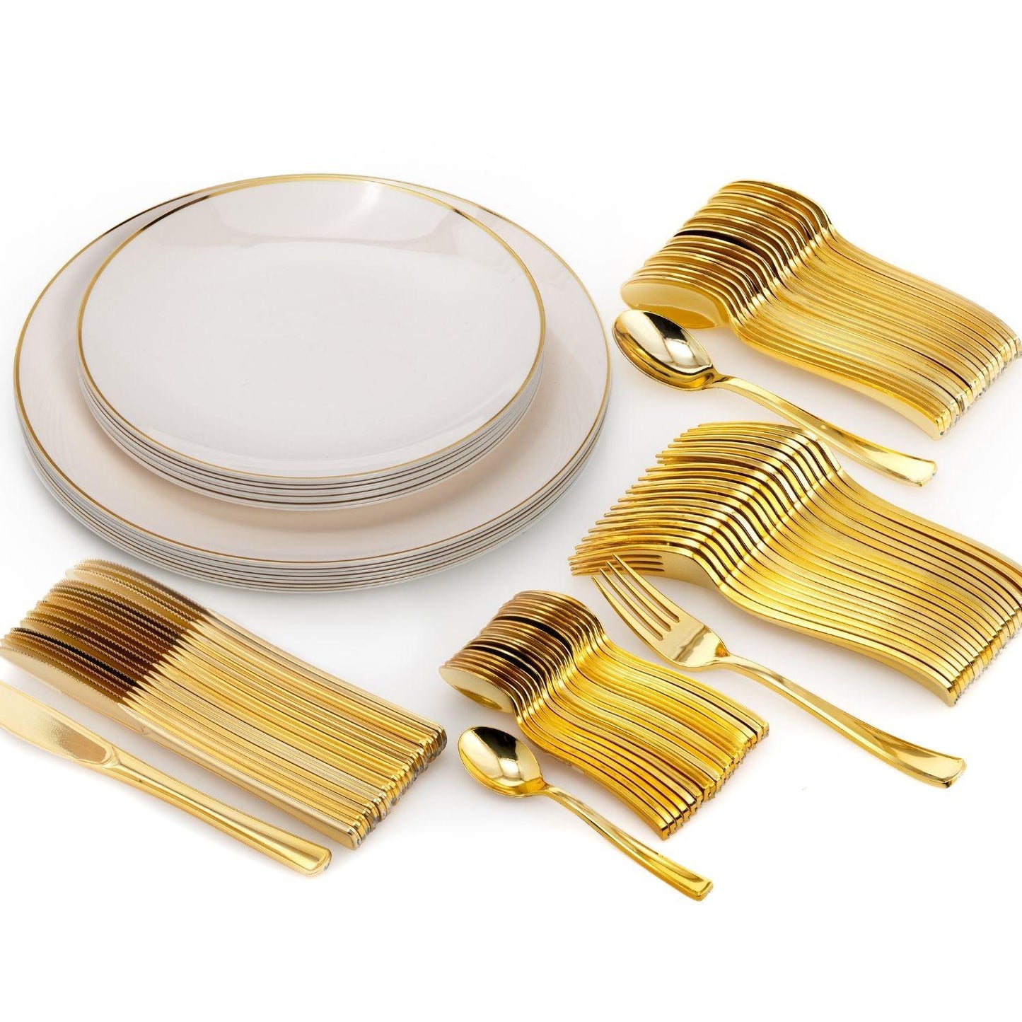 8" Classic Ivory Design Plates (10)