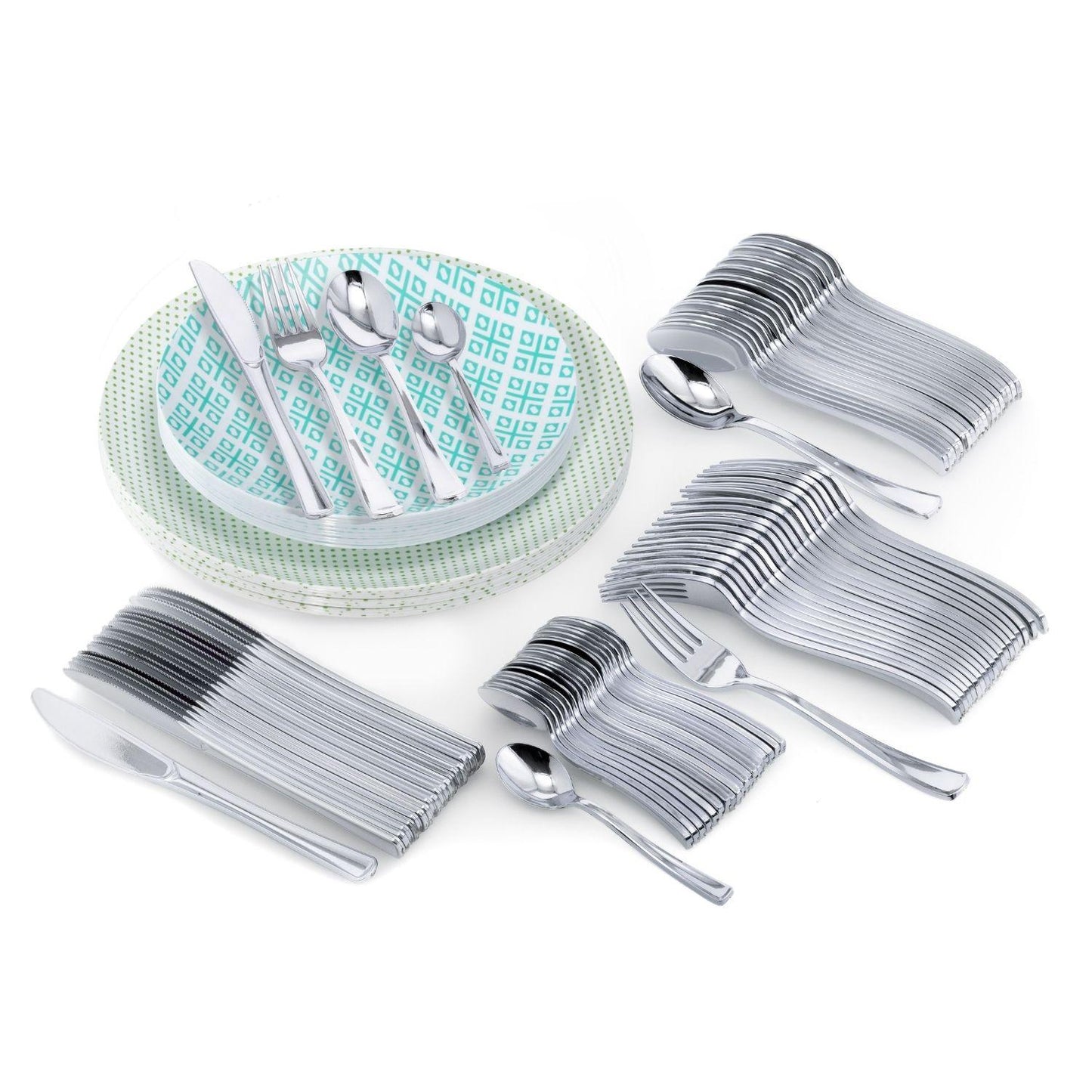 8 In. Aztec Design Plastic Plates - 10 Ct.