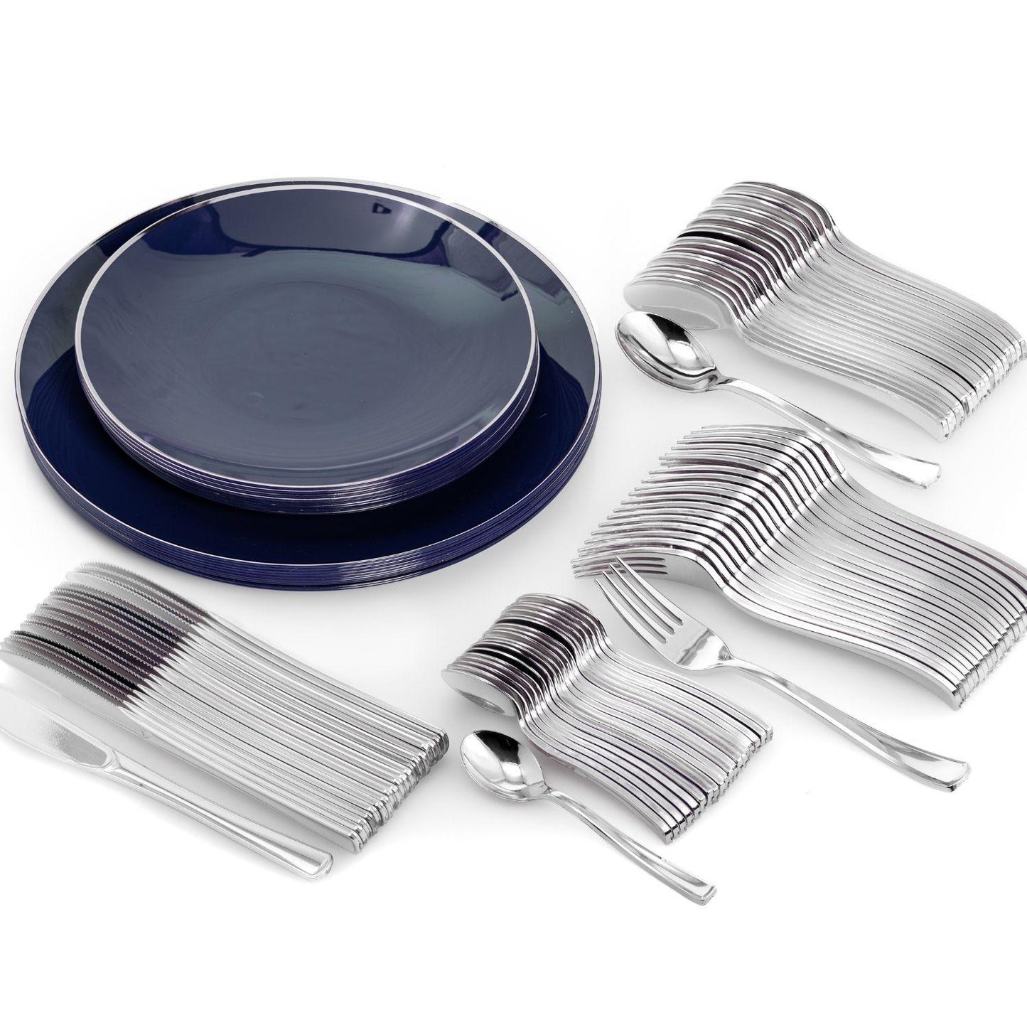 8" Classic Navy Design Plates (10)