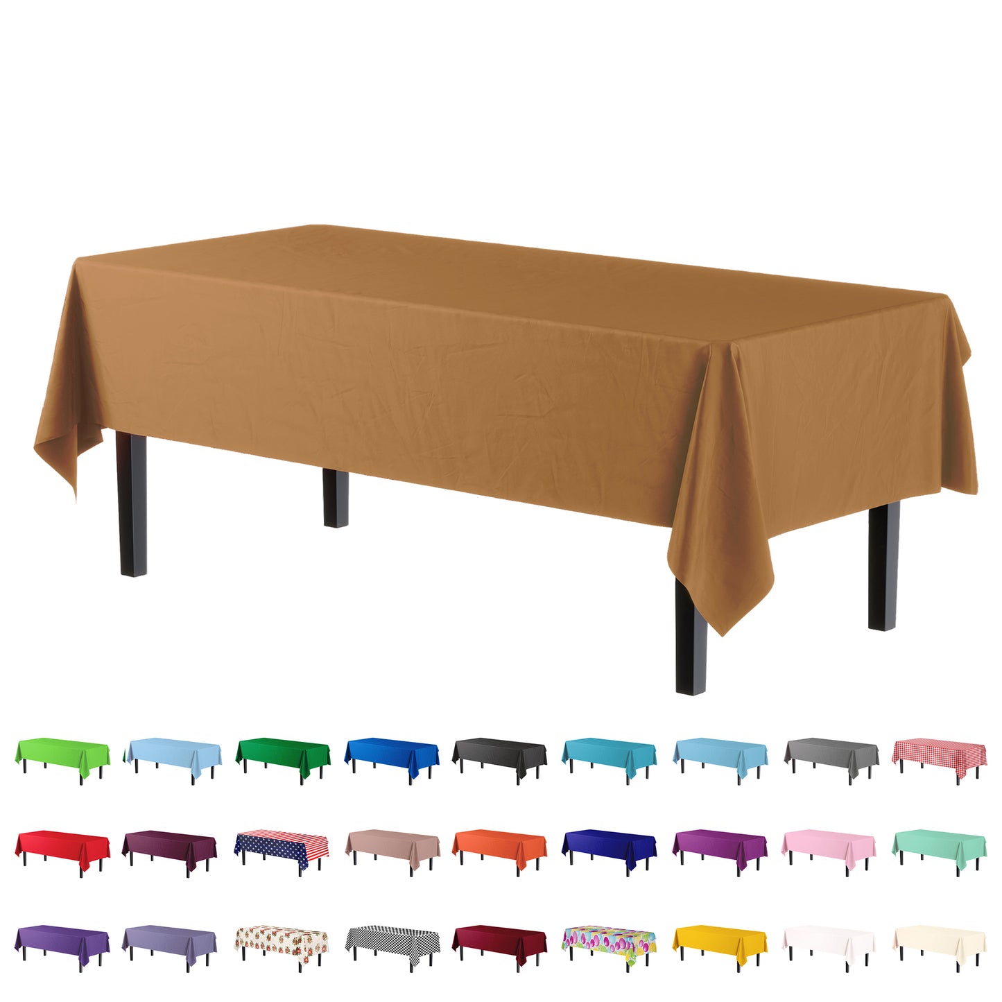 Case of 96 - *Premium Quality* 54" x 108" Rectangle - Gold