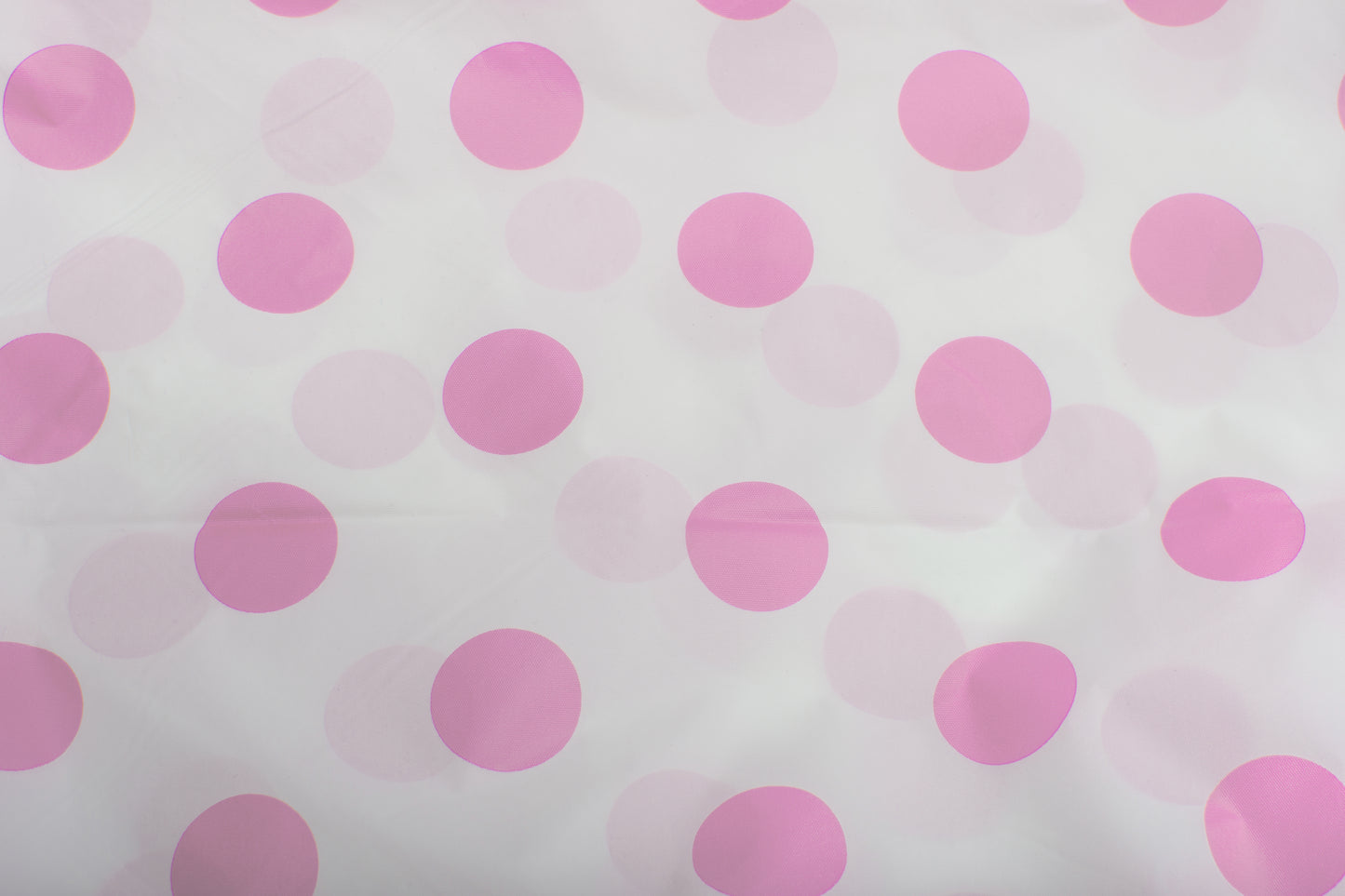 Case of 48 - 54" x 108" Printed Plastic Table cover - Pink Polka Dot