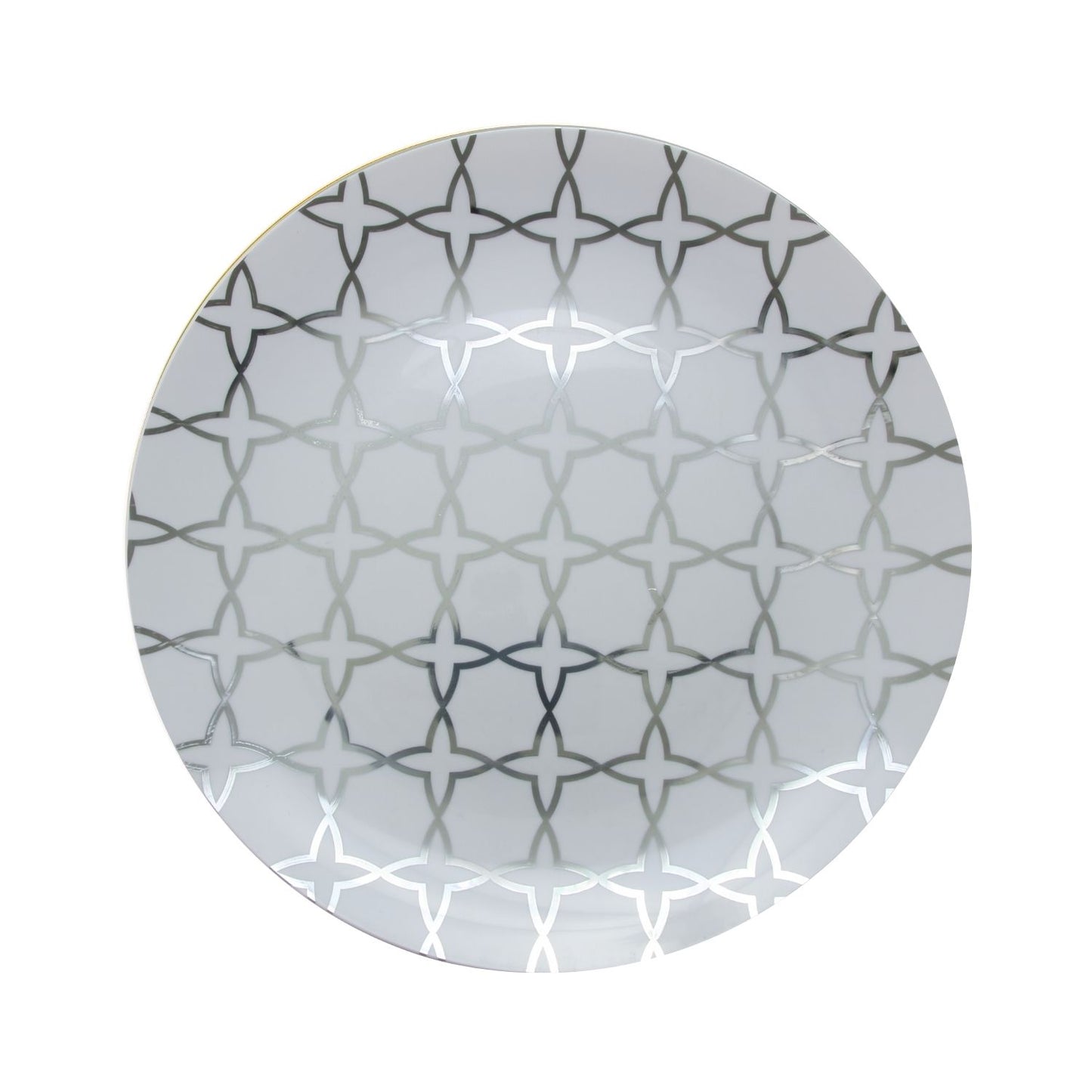 10 In. Geo Design Plastic Plates - 10 Ct.
